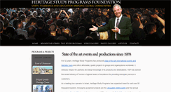 Desktop Screenshot of heritagestudyprograms.com