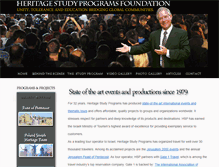 Tablet Screenshot of heritagestudyprograms.com